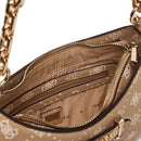 Borsa Donna a Spalla GUESS Linea Carrie Colore Biscotti Logo