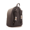 Damenrucksack 1A Classe Alviero Martini Geo Joy-Linie aus gummiertem Stoff Dunkelbraun GZ33