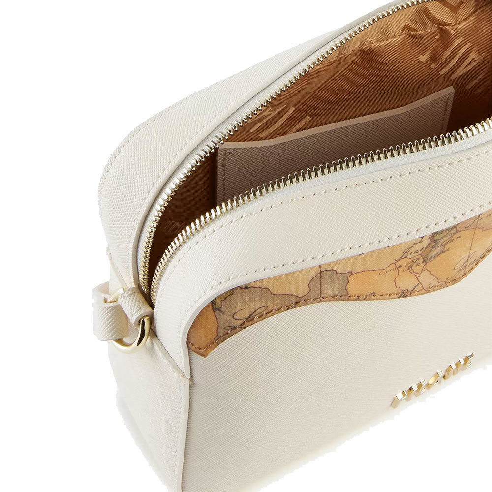 Damen Umhängetasche Small 1A Classe Alviero Martini Florida City Linie Elfenbein GZ55