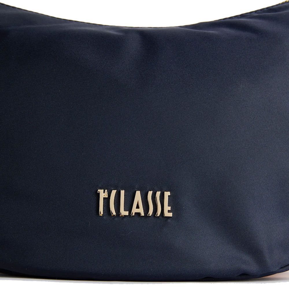 Mezzaluna Piccola a Tracolla 1A Classe Alviero Martini linea Stormy Nylon Blu Notte GZ67
