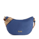 1A Classe Alviero Martini Nylon Eco  Vibe Linie 
Kleine Halbmond-Umhängetasche in Denim GZ67 