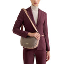 Mezzaluna Piccola a Tracolla 1A Classe Alviero Martini linea Stormy Nylon Tortora GZ67