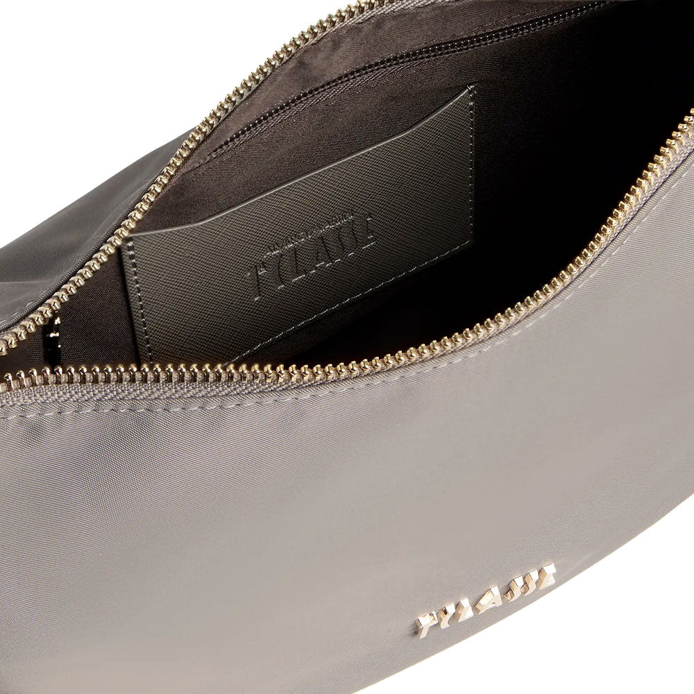 Mezzaluna Piccola a Tracolla 1A Classe Alviero Martini linea Stormy Nylon Tortora GZ67