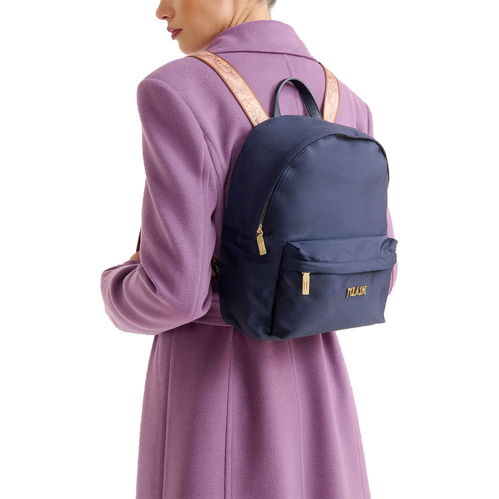 Zaino Donna 1A Classe Alviero Martini linea Stormy Nylon Blu Notte GZ69