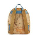 Alviero Martini 1A Classe Damenrucksack Soft Atlantic Geo Classic und Denim GZ77 Linie