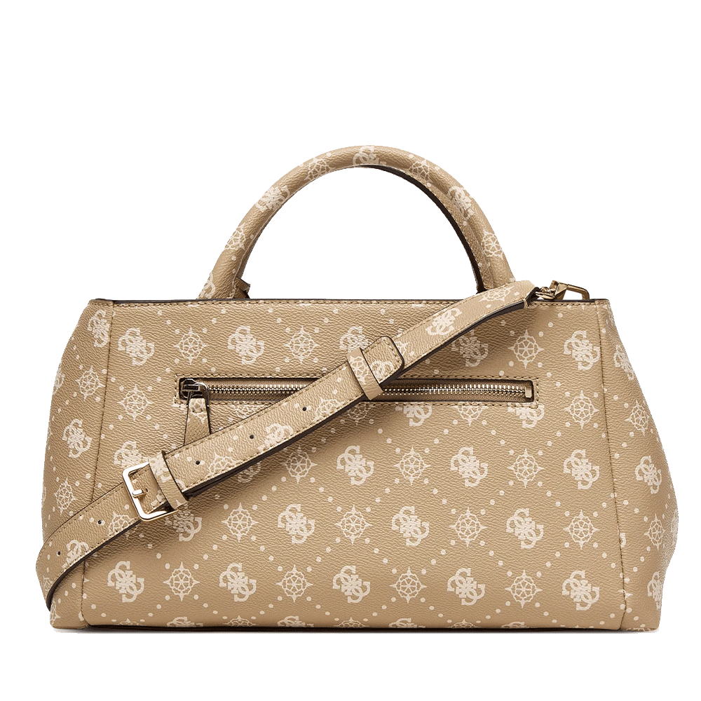 Borsa Donna a Mano GUESS Linea Carrie Colore Biscotti Logo