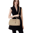 Borsa Donna a Mano GUESS Linea Carrie Colore Biscotti Logo