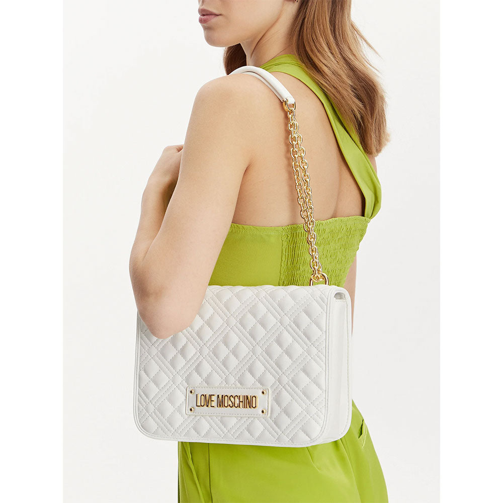 Borsa Donna Borsa Moschino Bianca Moschino Tracolla Bianca Borse