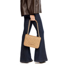 Borsa Donna a Spalla con Tracolla LOVE MOSCHINO linea Quilted Beige