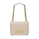 Borsa Donna a Spalla con Tracolla LOVE MOSCHINO linea Quilted colore Avorio