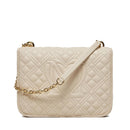 Borsa Donna a Spalla con Tracolla LOVE MOSCHINO linea Quilted colore Avorio