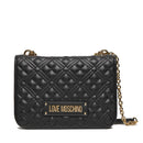 Borsa Donna a Spalla e Tracolla LOVE MOSCHINO linea Quilted colore Nero