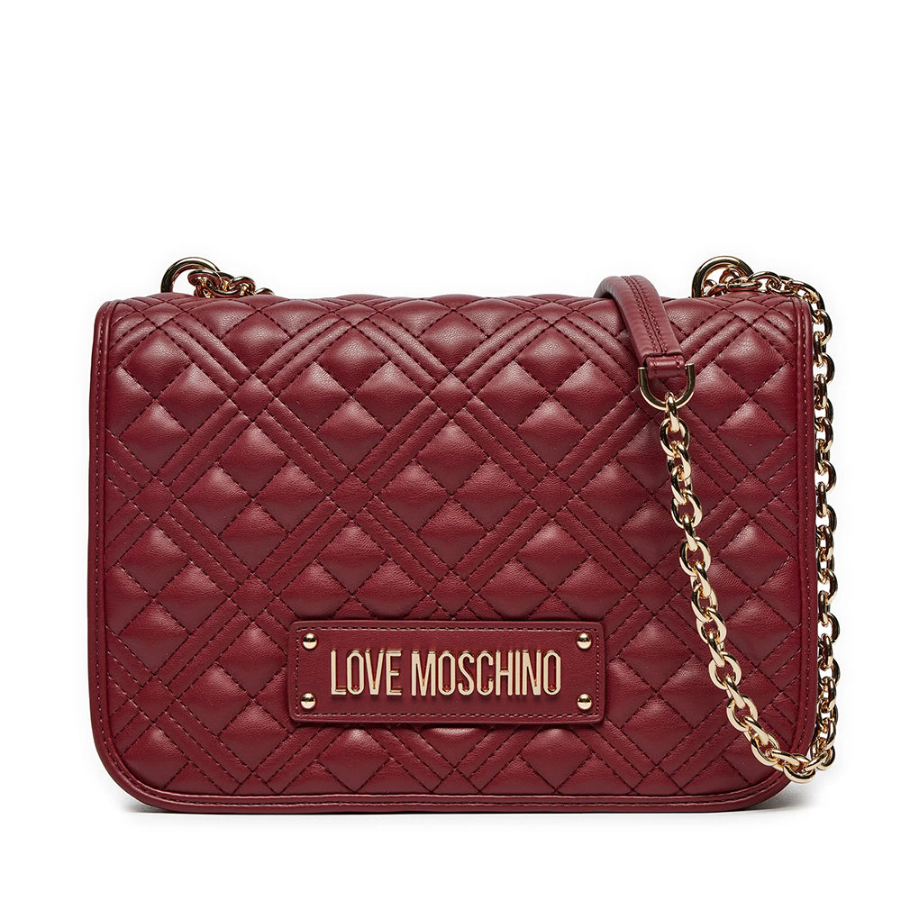 Borsa Donna a Spalla e Tracolla LOVE MOSCHINO linea Quilted Bordeaux Cuoieriashop