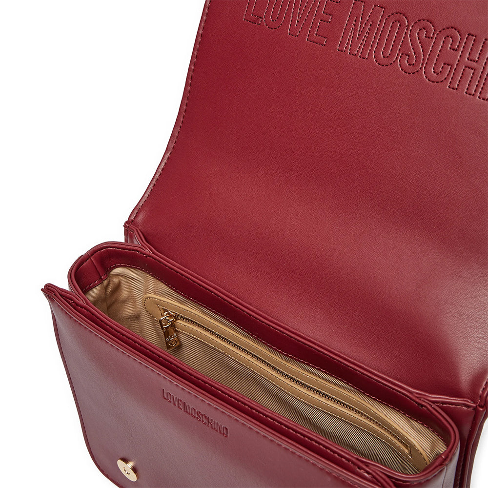 Borsa Donna a Spalla e Tracolla LOVE MOSCHINO linea Quilted Bordeaux