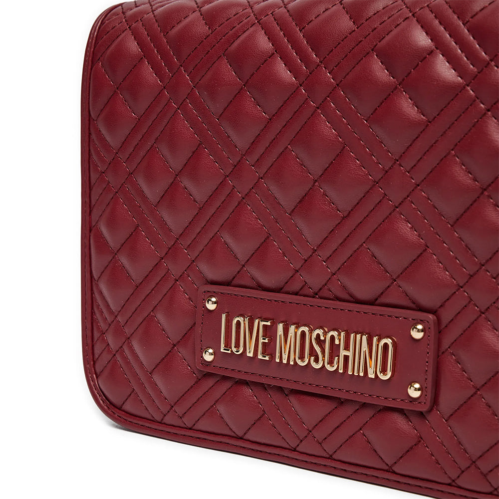 Borsa Donna a Spalla e Tracolla LOVE MOSCHINO linea Quilted Bordeaux