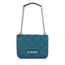 Borsa Donna a Spalla con Tracolla LOVE MOSCHINO linea Quilted color Smeraldo