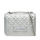 Borsa Donna a Spalla e Tracolla LOVE MOSCHINO linea Quilted Metallic Silver