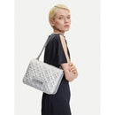 Borsa Donna a Spalla e Tracolla LOVE MOSCHINO linea Quilted Metallic Silver