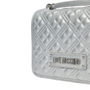 Borsa Donna a Spalla e Tracolla LOVE MOSCHINO linea Quilted Metallic Silver