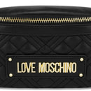 Marsupio Trapuntato LOVE MOSCHINO linea Lettering Logo Nero