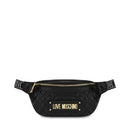 Marsupio Trapuntato LOVE MOSCHINO linea Lettering Logo Nero