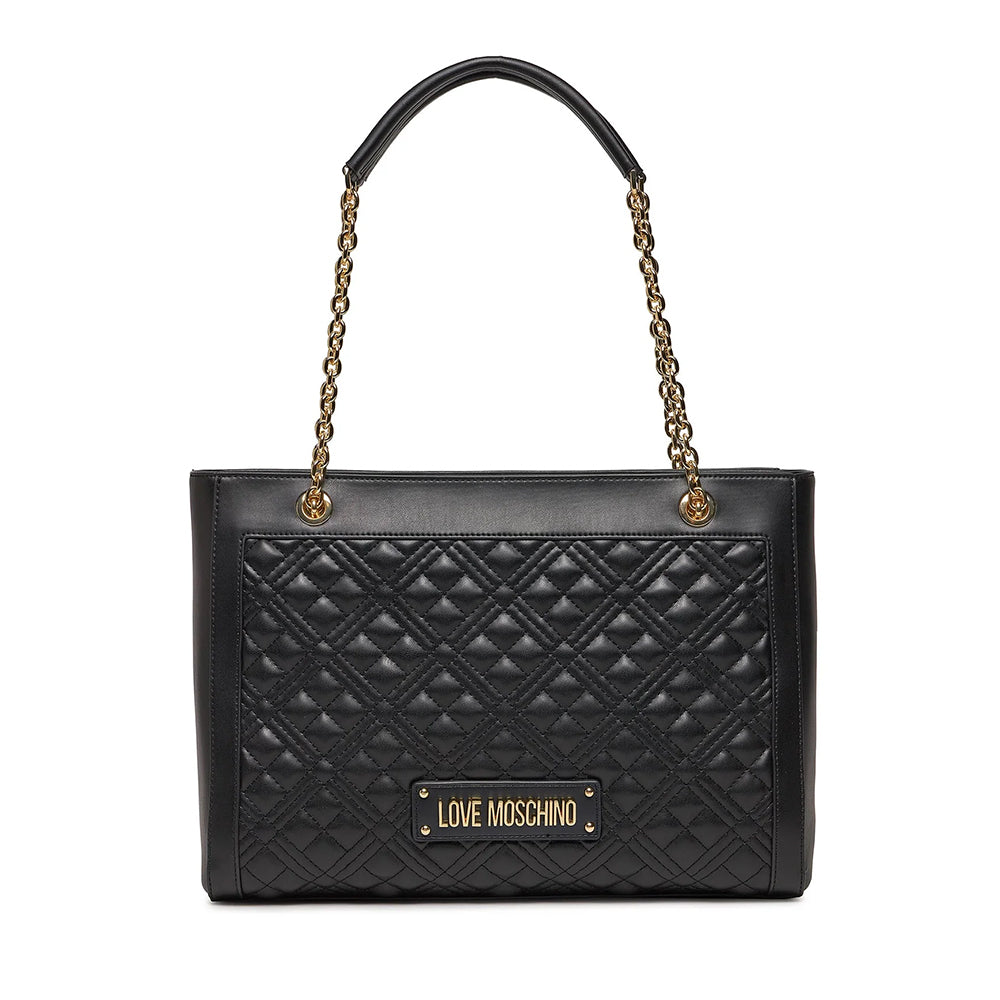 Shopping Bag Trapuntata LOVE MOSCHINO linea Quilted Nero