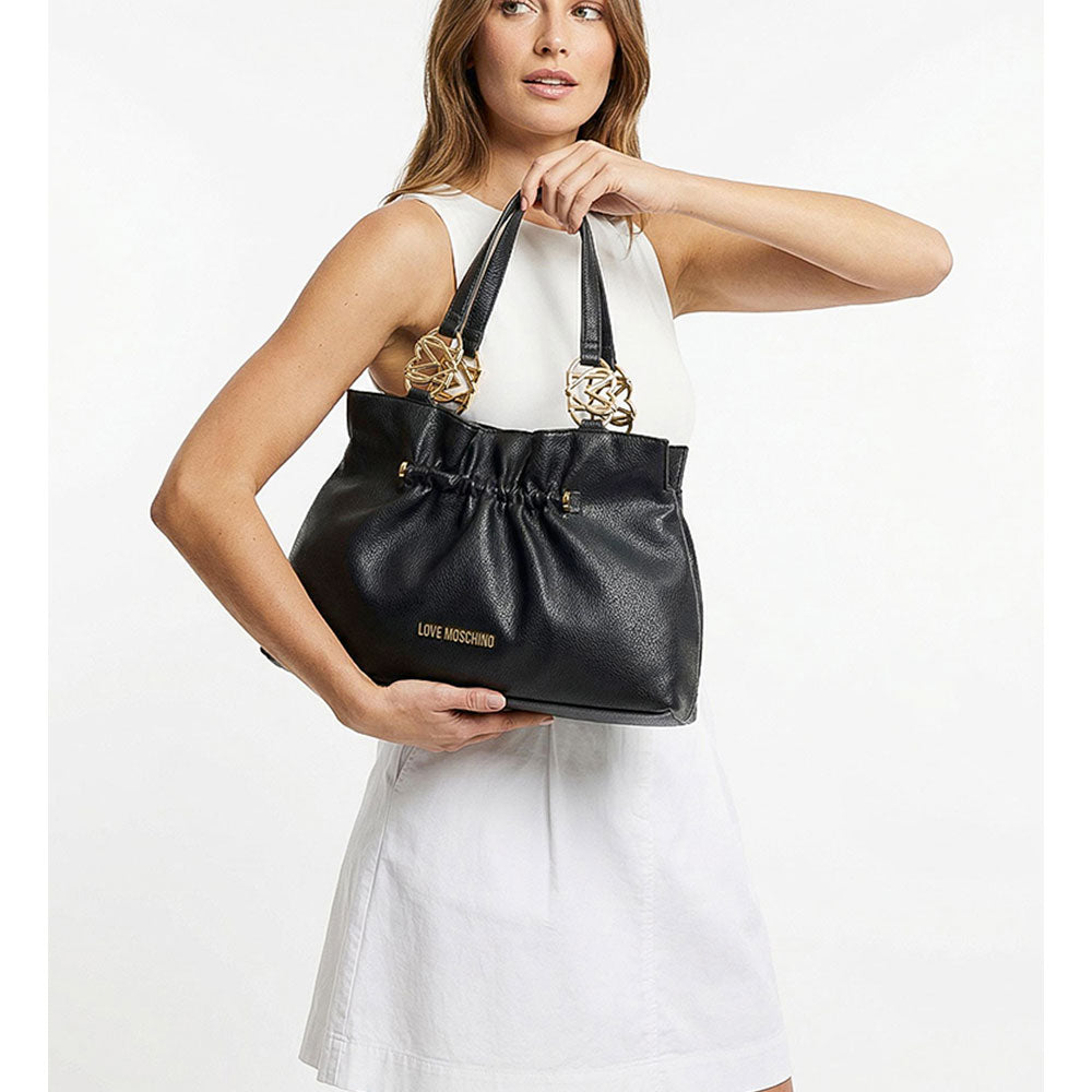 Shopping Bag Donna LOVE MOSCHINO linea Jewel Nera