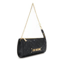 LOVE MOSCHINO Damen-Clutch, gesteppt, schwarze Linie