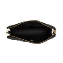 LOVE MOSCHINO Damen-Clutch, gesteppt, schwarze Linie