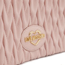 Borsa Donna a Spalla con Tracolla LOVE MOSCHINO Trapuntata Rosa Cipria