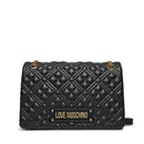 Borsa Donna a Spalla Trapuntata LOVE MOSCHINO linea Lettering Logo colore Nero