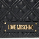 Borsa Donna a Spalla Trapuntata LOVE MOSCHINO linea Lettering Logo colore Nero