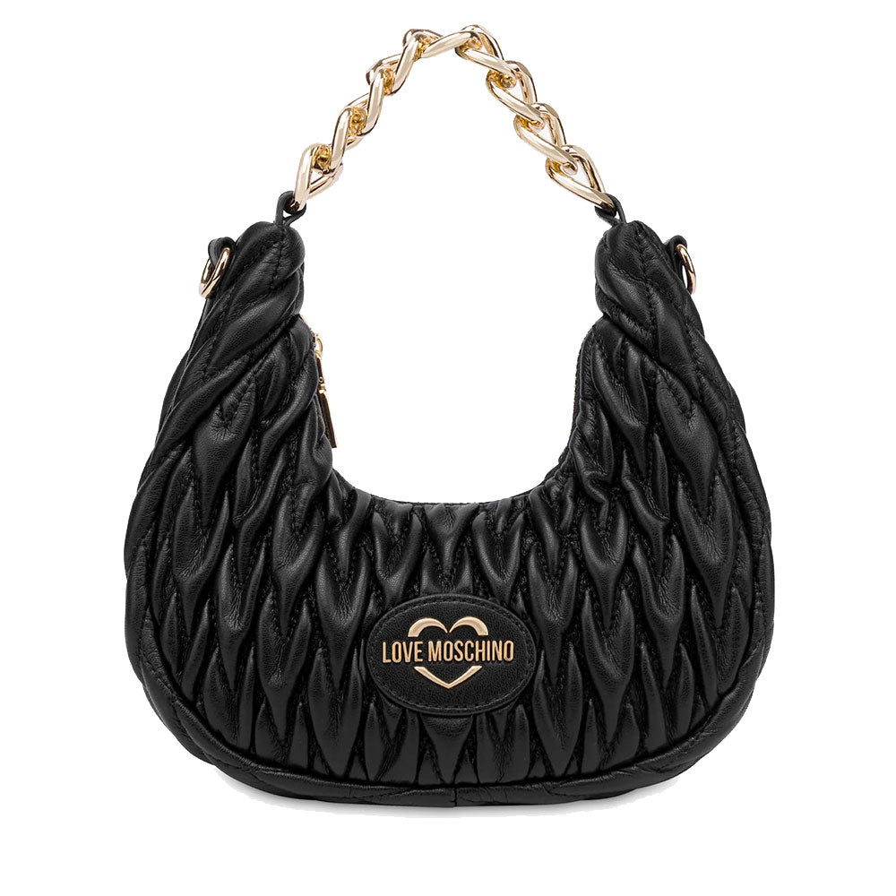Hobo Bag Donna LOVE MOSCHINO Trapuntata Nera