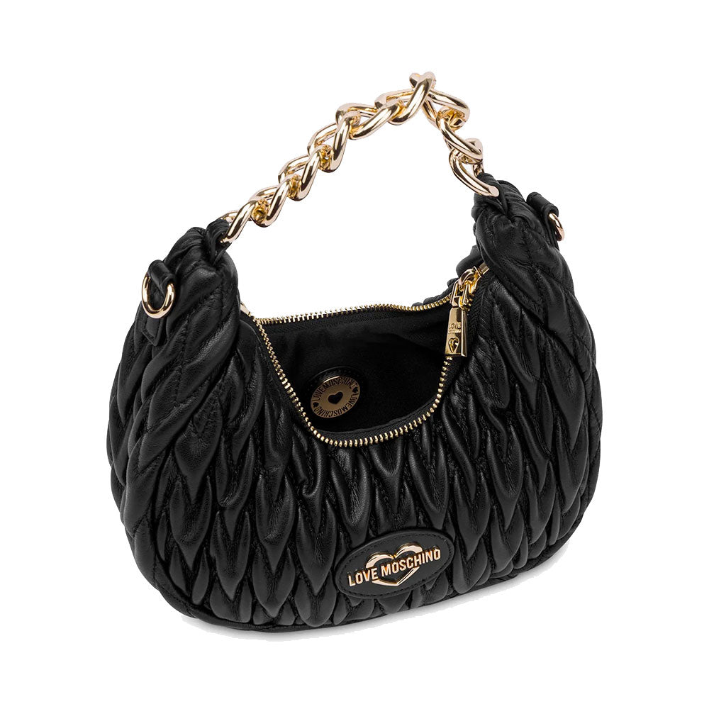 Hobo Bag Donna LOVE MOSCHINO Trapuntata Nera
