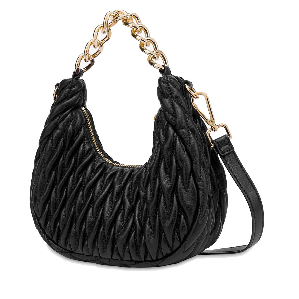Hobo Bag Donna LOVE MOSCHINO Trapuntata Nera