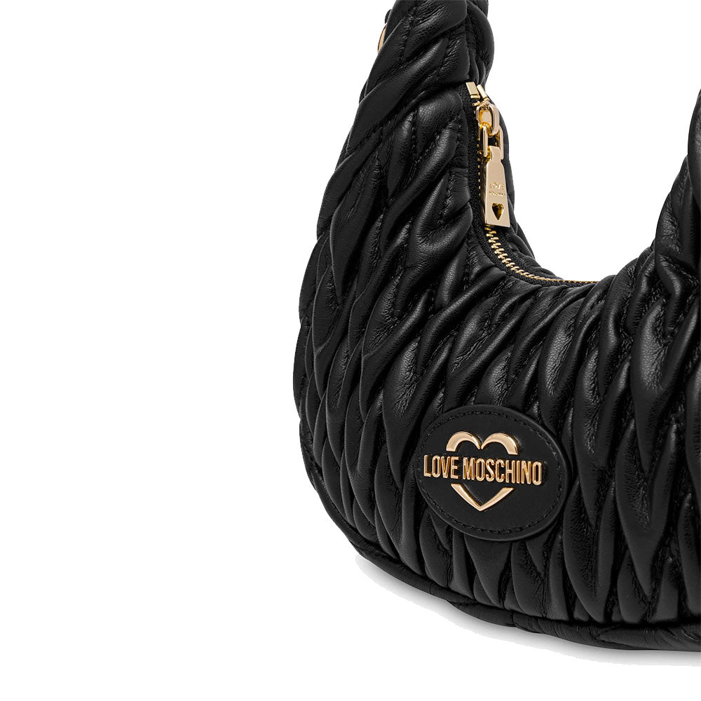 Hobo Bag Donna LOVE MOSCHINO Trapuntata Nera