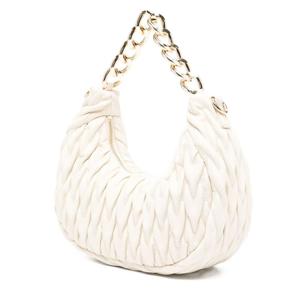 Hobo Bag Donna LOVE MOSCHINO Trapuntata Avorio