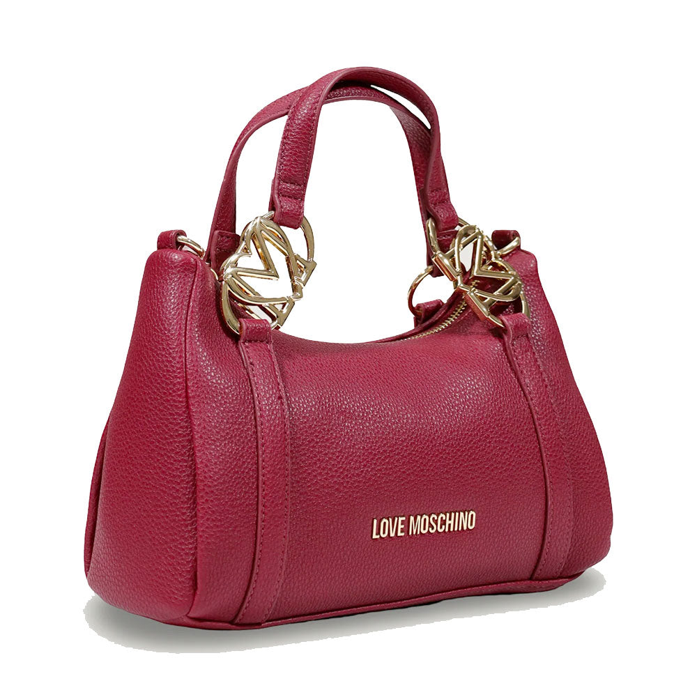 Borsa Donna a Mano LOVE MOSCHINO linea Jewel color Vino