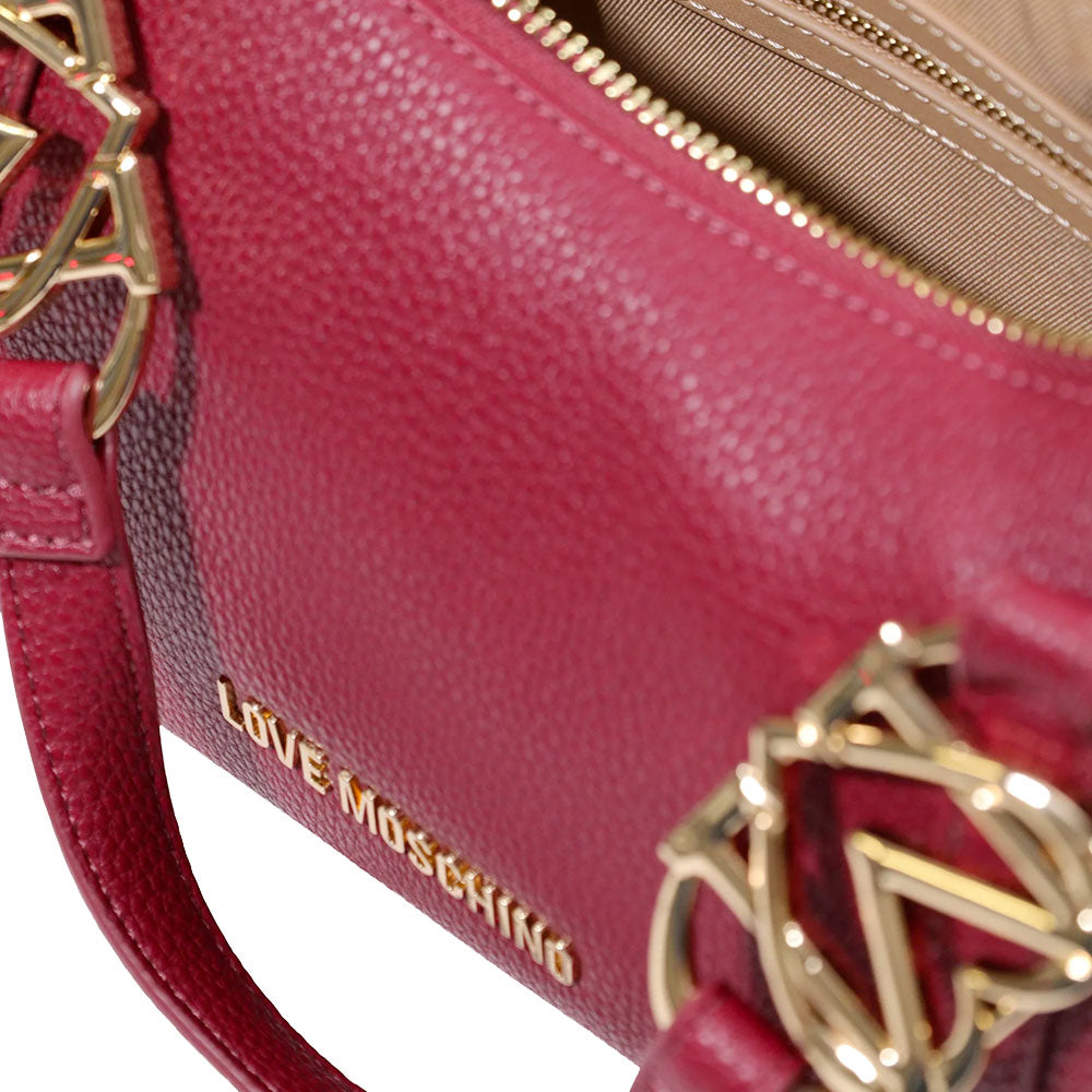 Borsa Donna a Mano LOVE MOSCHINO linea Jewel color Vino