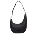 Asymmetrische Damen-Schultertasche LOVE MOSCHINO Modell Giant Logo in Schwarz
