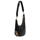 Asymmetrische Damen-Schultertasche LOVE MOSCHINO Modell Giant Logo in Schwarz