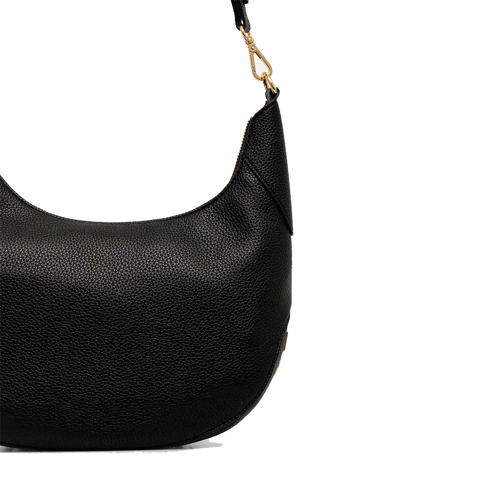 Asymmetrische Damen-Schultertasche LOVE MOSCHINO Modell Giant Logo in Schwarz