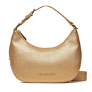 Mittelgroße Hobo-Tasche LOVE MOSCHINO Giant Logo-Linie in Gold