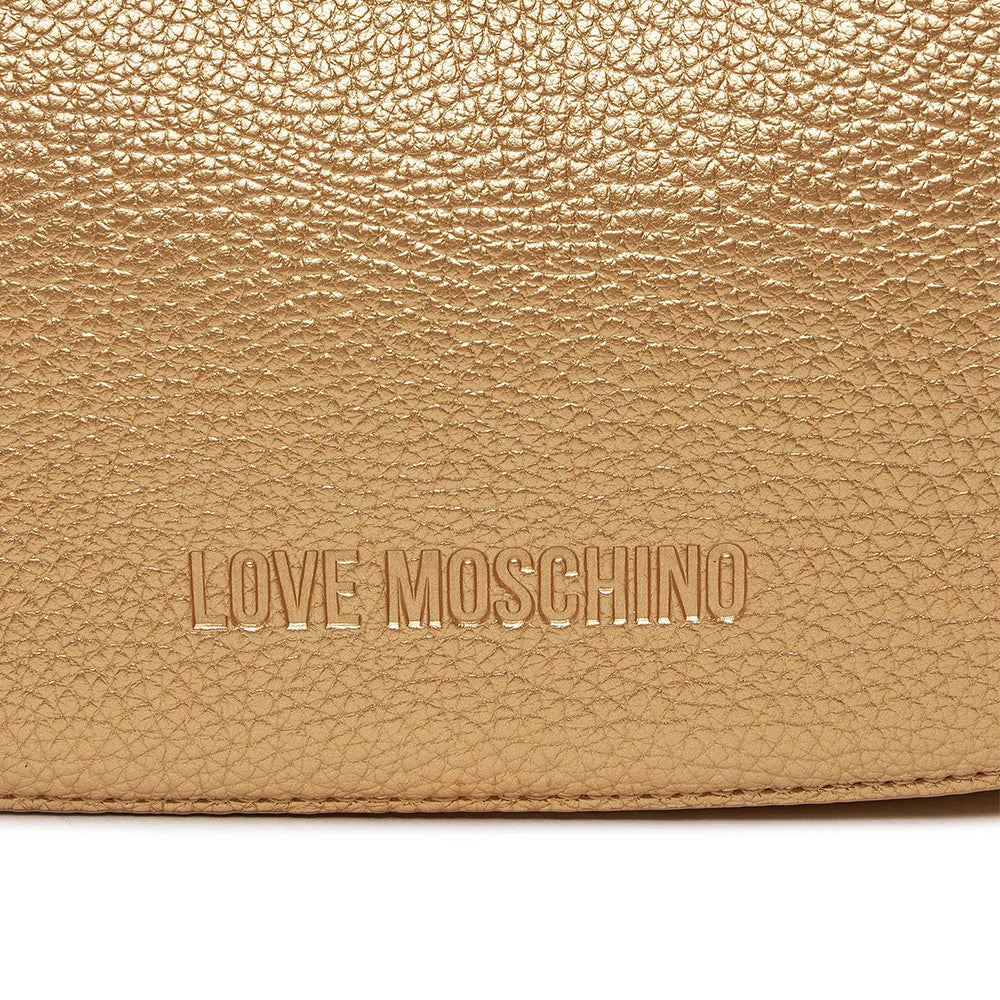 Hobo Bag Media LOVE MOSCHINO linea Giant Logo color Oro