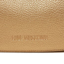 Mittelgroße Hobo-Tasche LOVE MOSCHINO Giant Logo-Linie in Gold