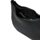 Mittelgroße Hobo-Tasche LOVE MOSCHINO Giant Logo-Linie in Schwarz mit Gunmetal-Logo