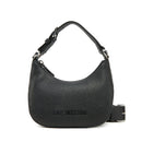 Hobo Bag Mini LOVE MOSCHINO linea Giant Logo colore Nero e Nikel