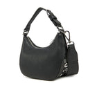 Hobo Bag Mini LOVE MOSCHINO linea Giant Logo colore Nero e Nikel