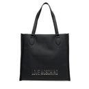Shopping Bag Verticale LOVE MOSCHINO linea Bold Bag colore Nero e Nikel
