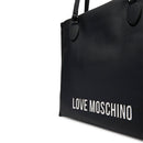 Shopping Bag Verticale LOVE MOSCHINO linea Bold Bag colore Nero e Nikel